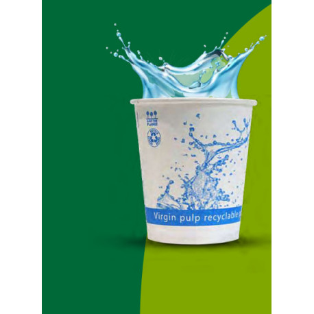 Verre en Carton boisson fraiche décor ''Aqua'' 200 ml -1000 Unités -