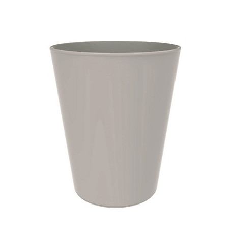 Verre incassable en PP Minéral 33 cl gris taupe (6 unités)