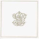 Serviette Paviot chiffres Argent 40 cm par 20