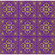 Serviette Paviot intissé Orient gold-violet 40 cm par 20
