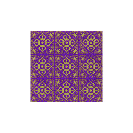 Serviette Paviot intissé Orient gold-violet 40 cm par 20
