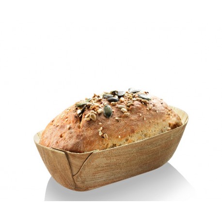 Corbeille oblongue biodégradable en palmier